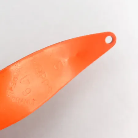 Vintage Mepps Syclops 2, 3/5oz Fluorescent Orange fishing spoon #7695