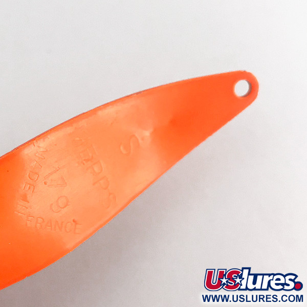 Vintage   Mepps Syclops 2, 3/5oz Fluorescent Orange fishing spoon #7695