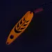 Vintage   Mepps Syclops 2, 3/5oz Fluorescent Orange fishing spoon #7695