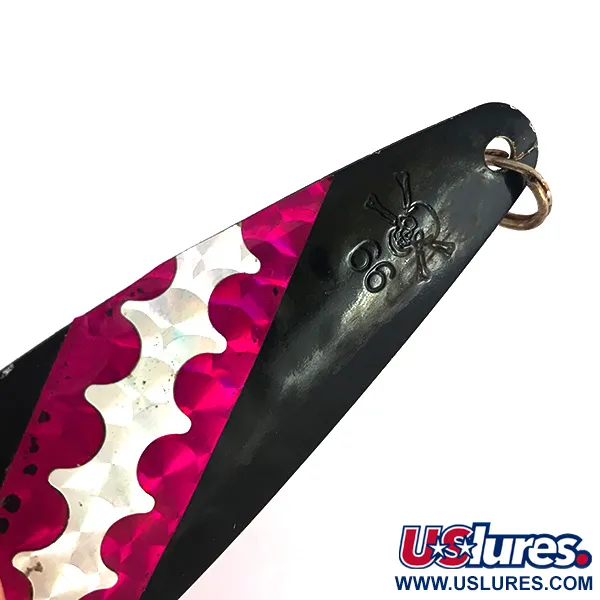 Vintage   Calcutta, 2/3oz Black / purple fishing spoon #7696