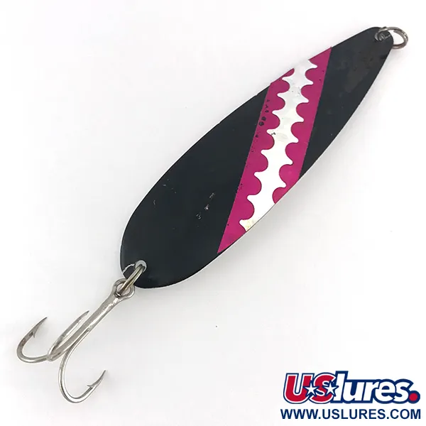 Vintage   Calcutta, 2/3oz Black / purple fishing spoon #7696