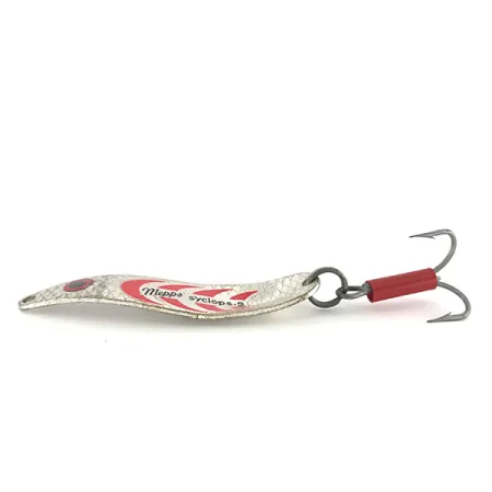 Vintage Mepps Syclops 2, 3/5oz Silver fishing spoon #7697