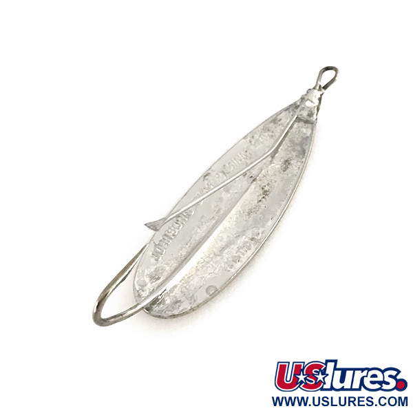 Vintage   Weedless Johnson Silver Minnow, 3/16oz Silver fishing spoon #7701