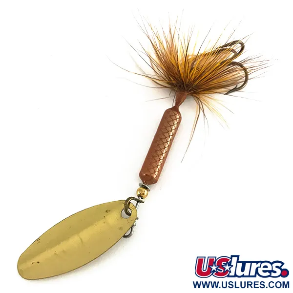  Yakima Bait Worden’s Original Rooster Tail, 1/4oz Gold spinning lure #7704