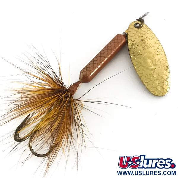  Yakima Bait Worden’s Original Rooster Tail, 1/4oz Gold spinning lure #7704