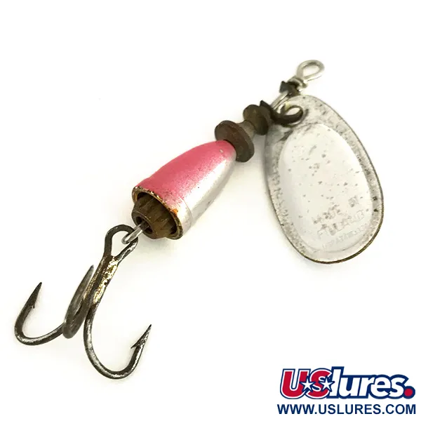 Vintage Blue Fox Super Vibrax 1, 1/8oz Silver / Trout spinning lure #7710