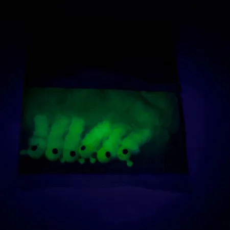 Mister Twister Pearlized crappie jigs , 3/32oz Yellow fishing #7719