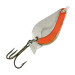 Vintage  Acme K.O. Wobbler, 1/4oz Nickel / Orange fishing spoon #7727
