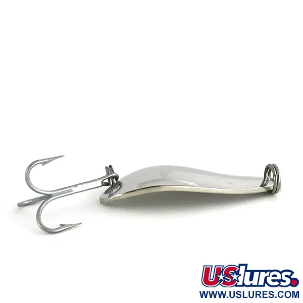 Vintage Luhr Jensen Little Jewel, 1/3oz Nickel fishing spoon #7737