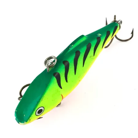 Vintage Rapala Rattl'n RAP, 3/5oz Fire Tiger fishing lure #7741
