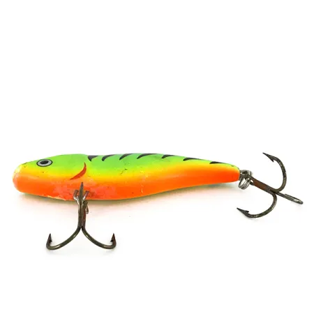 Vintage Rapala Rattl'n RAP, 3/5oz Fire Tiger fishing lure #7741