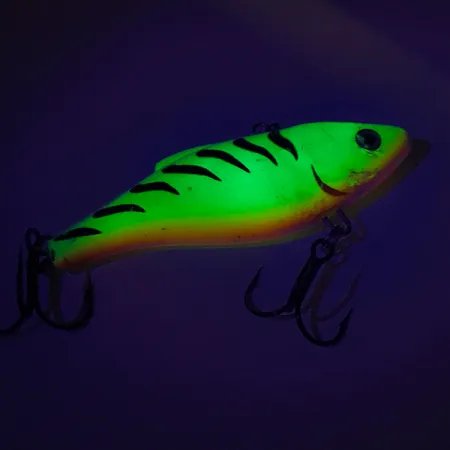 Vintage Rapala Rattl'n RAP, 3/5oz Fire Tiger fishing lure #7741