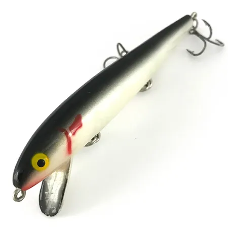 Vintage Cotton Cordell Cordell Red Fin, 3/8oz Nickel / Black Back fishing lure #7742