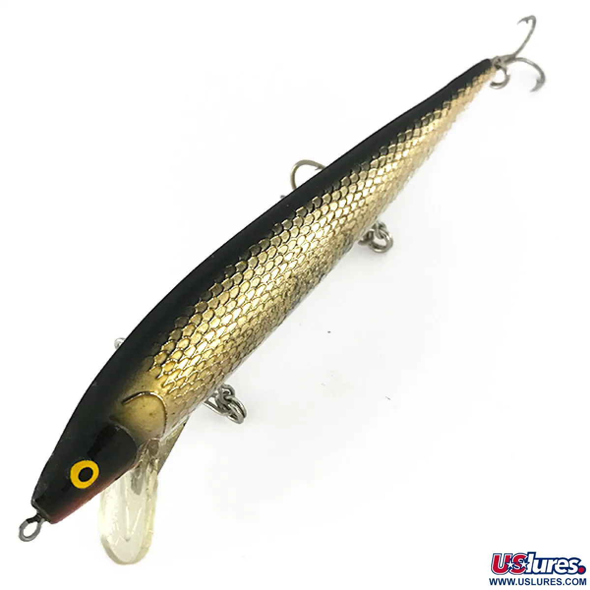 Vintage Whopper Stopper Hellcat, 1/3oz Gold fishing lure #7744