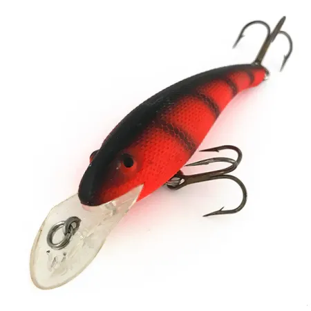 Vintage Cotton Cordell Wally Diver UV, 1/2oz Red fishing lure #7745