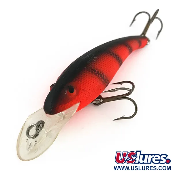 Vintage   Cotton Cordell Wally Diver UV, 1/2oz Red fishing lure #7745