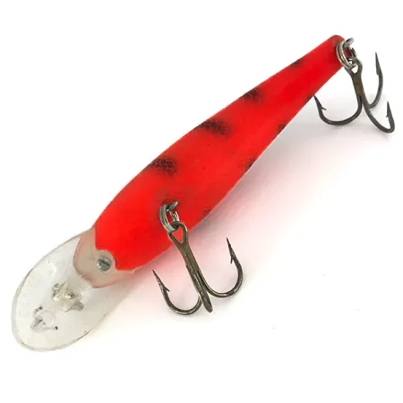 Vintage Cotton Cordell Wally Diver UV, 1/2oz Red fishing lure #7745