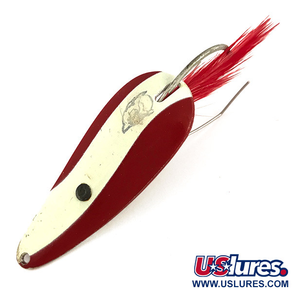 Vintage  Eppinger Weedless Dardevle Imp, 2/5oz Red / White / Nickel fishing spoon #7756