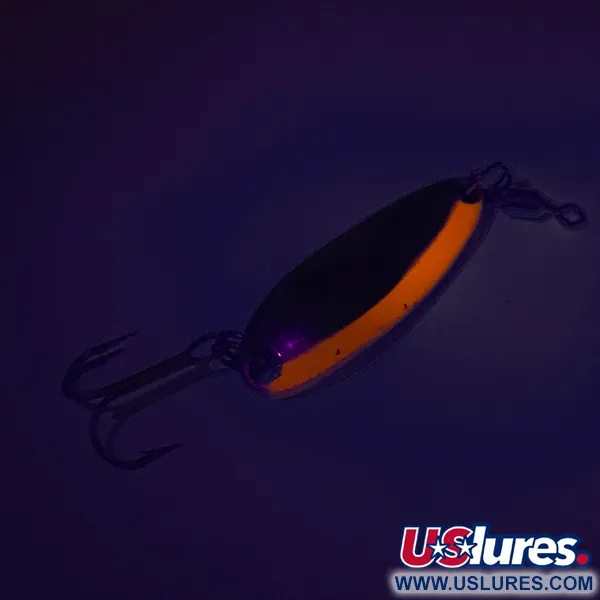 Vintage  Luhr Jensen Krocodile, 1/4oz Nickel / Red fishing spoon #7765