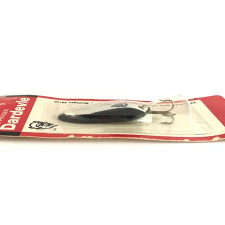 Eppinger Dardevle Spinnie, 1/3oz Black / White / Nickel fishing spoon #7775