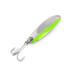 Vintage  Acme Kastmaster UV, 1/8oz Nickel / Green fishing spoon #7777