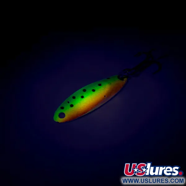 Vintage  Acme Kastmaster UV, 1/8oz Fire Tiger fishing spoon #7780