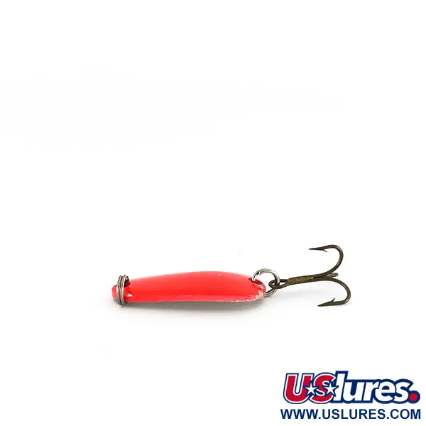 Vintage Sølvkroken Spesial Classic UV, 1/4oz Red UV / Silver fishing spoon #7781