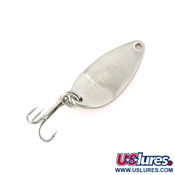 Vintage Seneca Little Cleo UV, 3/16oz Yellow / Orange / Nickel fishing spoon #7782