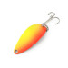 Vintage  Seneca Little Cleo UV, 3/16oz Yellow / Orange / Nickel fishing spoon #7782