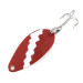 Vintage  Seneca Little Cleo, 1/8oz Red / White / Nickel fishing spoon #7783
