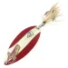 Vintage  Eppinger Dardevle Devle Dog 5500, 3/4oz Red / White / Nickel fishing spoon #7791