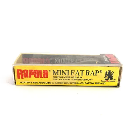 Rapala Mini Fat Rap Sinking Deep Runner 30, 1/8oz S (Silver) fishing lure #7801