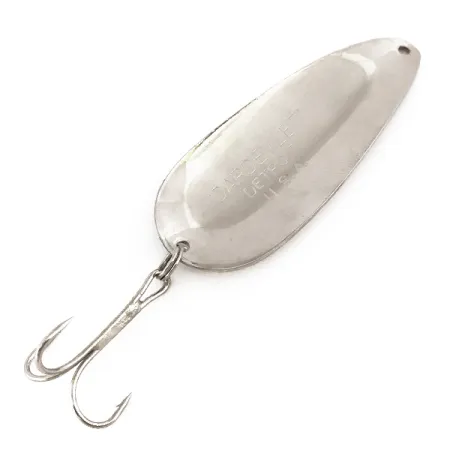 Vintage Eppinger Dardevle Dardevlet , 3/4oz Nickel / Green fishing spoon #7806