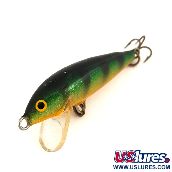 Vintage Rapala Original Floater F5, 3/32oz FT Fire Tiger fishing lure #7812