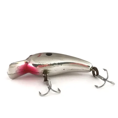 Vintage Cotton Cordell Big O , 1/8oz Silver fishing lure #7818