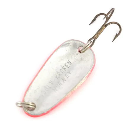 Vintage Sølvkroken Special Classic UV, 1/4oz UV Glow in UV light, Fluorescent fishing spoon #7825