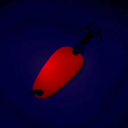 Vintage Sølvkroken Special Classic UV, 1/4oz UV Glow in UV light, Fluorescent fishing spoon #7825
