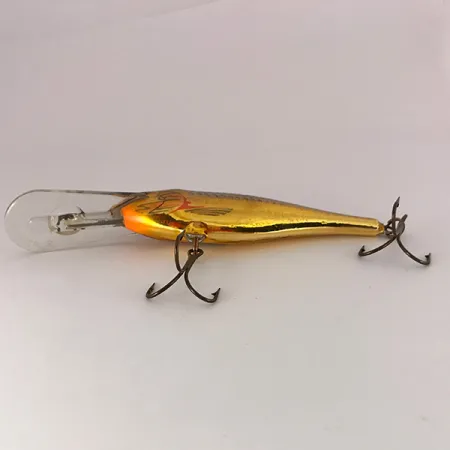 Vintage Rapala Shad Rap Deep Runner 09, 1/2oz Gold fishing lure #7831