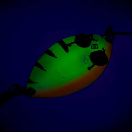 Vintage Eppinger Red Eye junior UV, 1/2oz Fire Tiger / Gold fishing spoon #7834