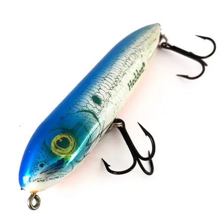 Vintage Heddon Mystic Spook, 3/5oz Rainbow Blue fishing lure #7842
