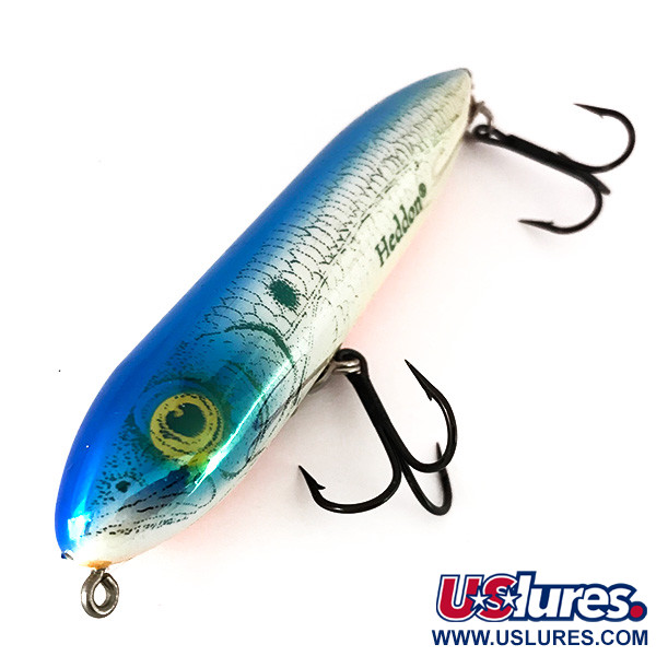 Vintage Heddon Mystic Spook, 3/5oz Rainbow Blue fishing lure #7842