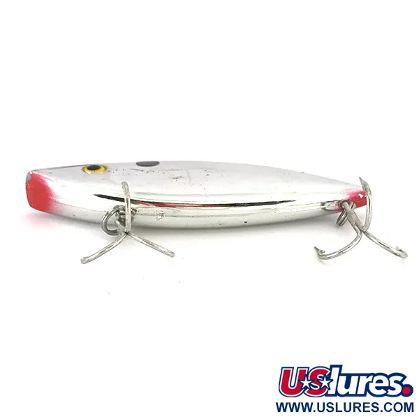 Vintage   Bill Lewis Rat-L-Trap RT 258 Chrome Black Blue, 1 1/4oz RT 258 Nickel Black Blue fishing lure #7844