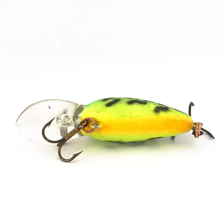 Vintage Bomber model B 4A, 1/4oz Fire Tiger fishing lure #7847