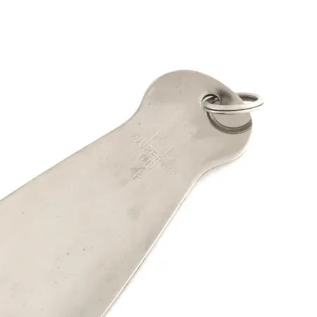 Vintage K-B Bait K-B Spoon 4, 1 3/4oz Nickel fishing spoon #7849