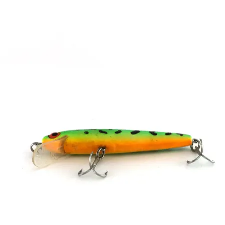 Vintage  Rebel Floater UV, 1/8oz Fire Tiger fishing lure #7850