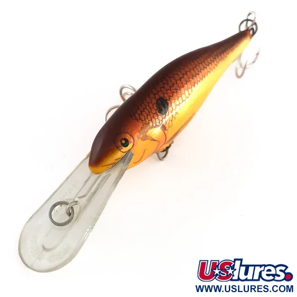 Vintage Rapala Shad Rap Deep Runner 07, 1/4oz GF (Gold) fishing lure #7854