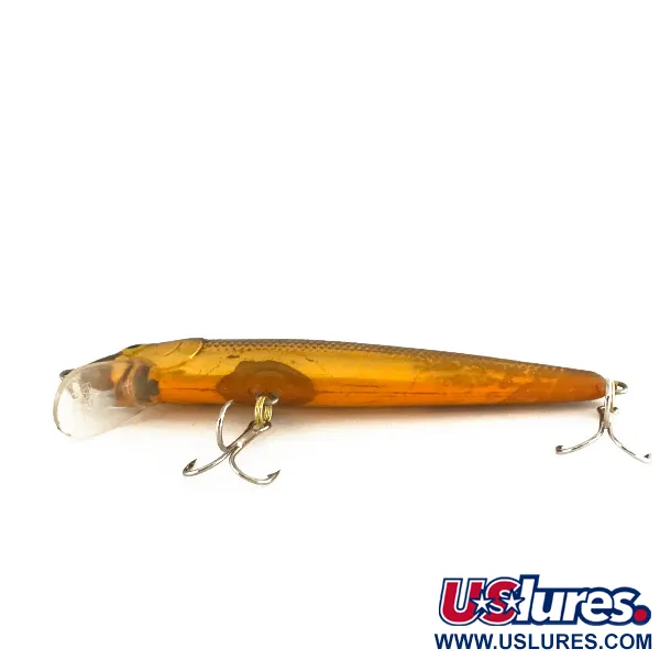 Vintage Rapala Husky Jerk 10, 1/3oz Gold fishing lure #7856