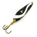 Vintage  Acme Fiord Spoon Jr , 1/4oz Black / White / Gold fishing spoon #7863