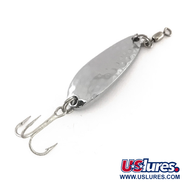  Luhr Jensen Krocodile, 1/3oz Hammered Nickel fishing spoon #7864