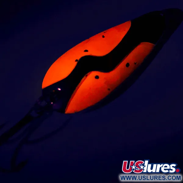 Vintage Acme Kamlooper UV, 2/5oz Gold / Orange fishing spoon #7867